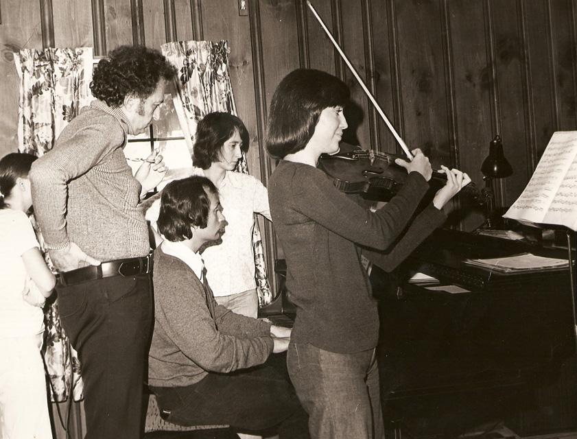 With Raymond Lewenthal at Tanglewood, 1974.